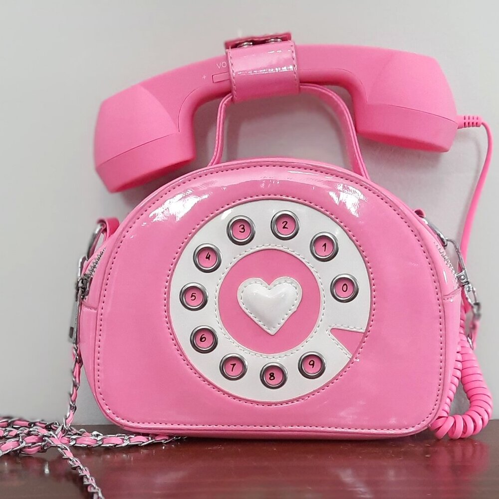 Sugar Thrillz Bubblegum Pink Telephone Purse